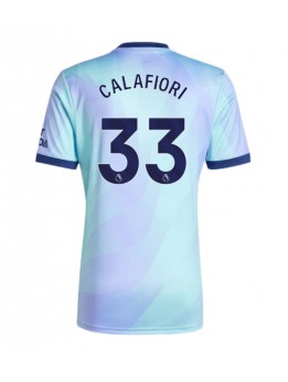 Arsenal Riccardo Calafiori #33 Ausweichtrikot 2024-25 Kurzarm